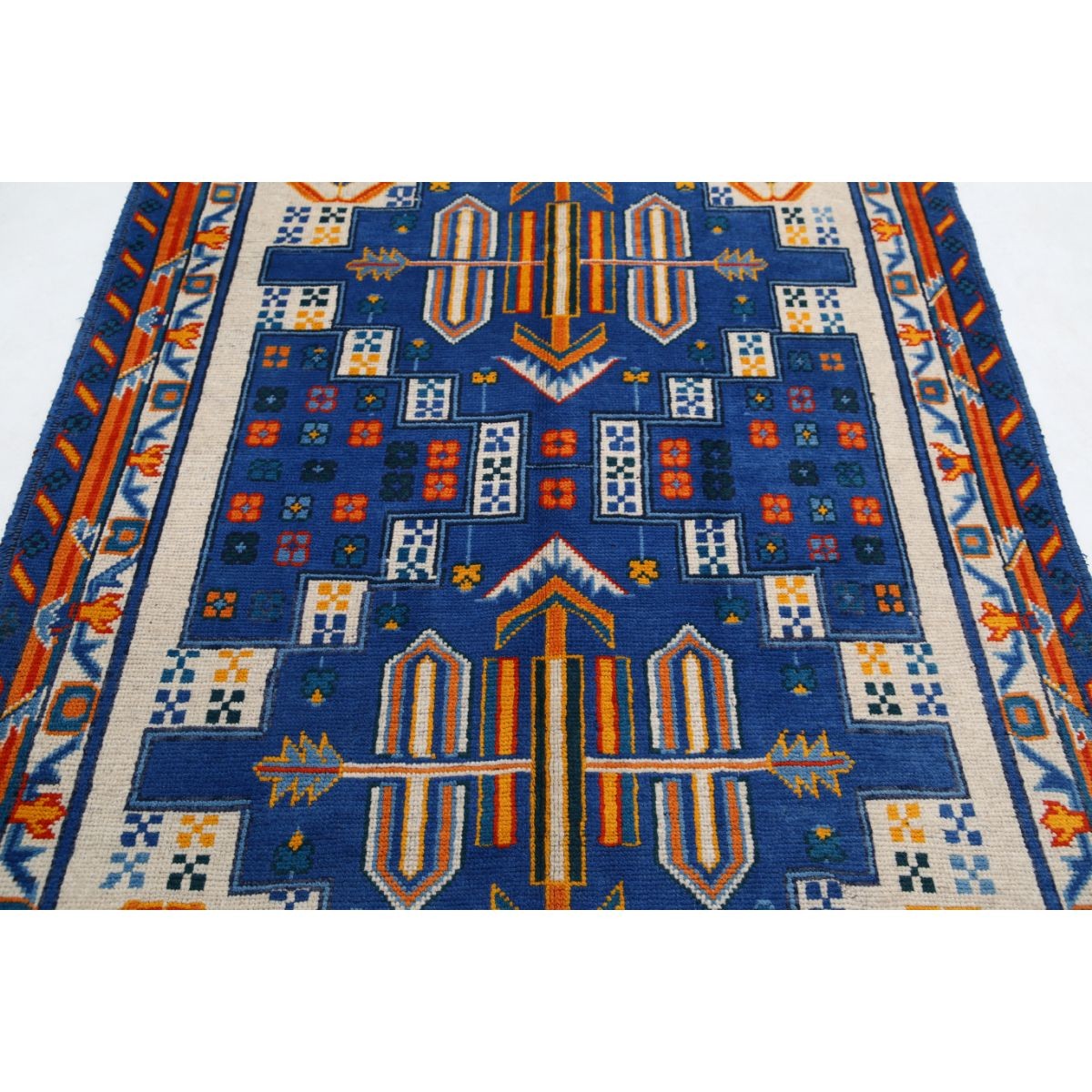 Revival 5x7 Handmade Double Knotted Washable Wool Rug - Colorful