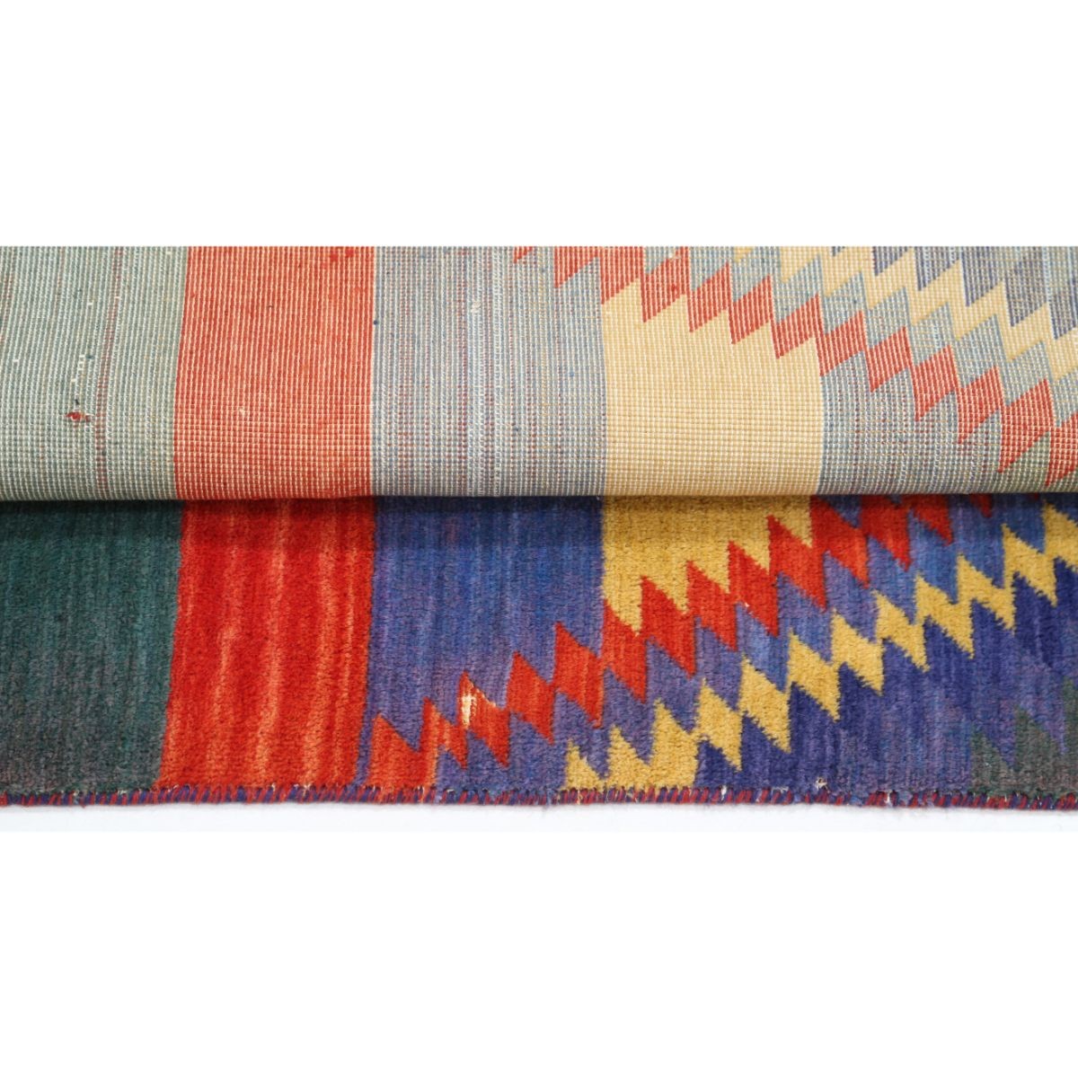 Dhanak 4x6 Powered-Loomed Washable Wool Rug - Colorful