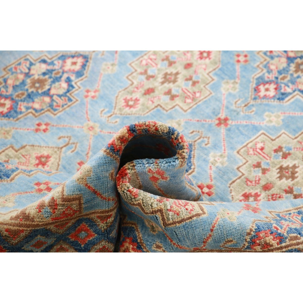 Revival 8x11 Handmade Double Knotted Washable Wool Rug - Colorful