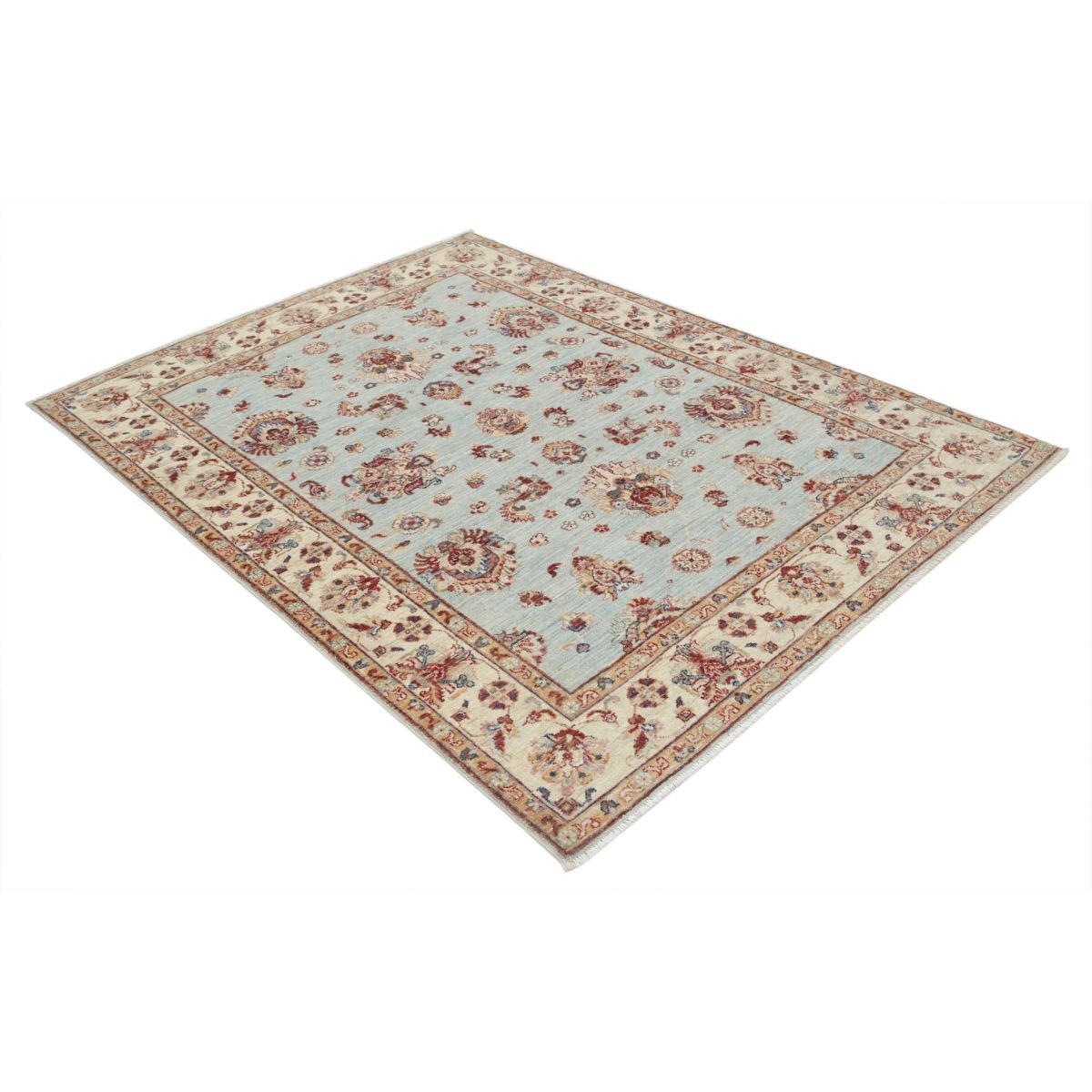 Ziegler 5x7 Handmade Double Knotted Washable Wool Rug - Colorful