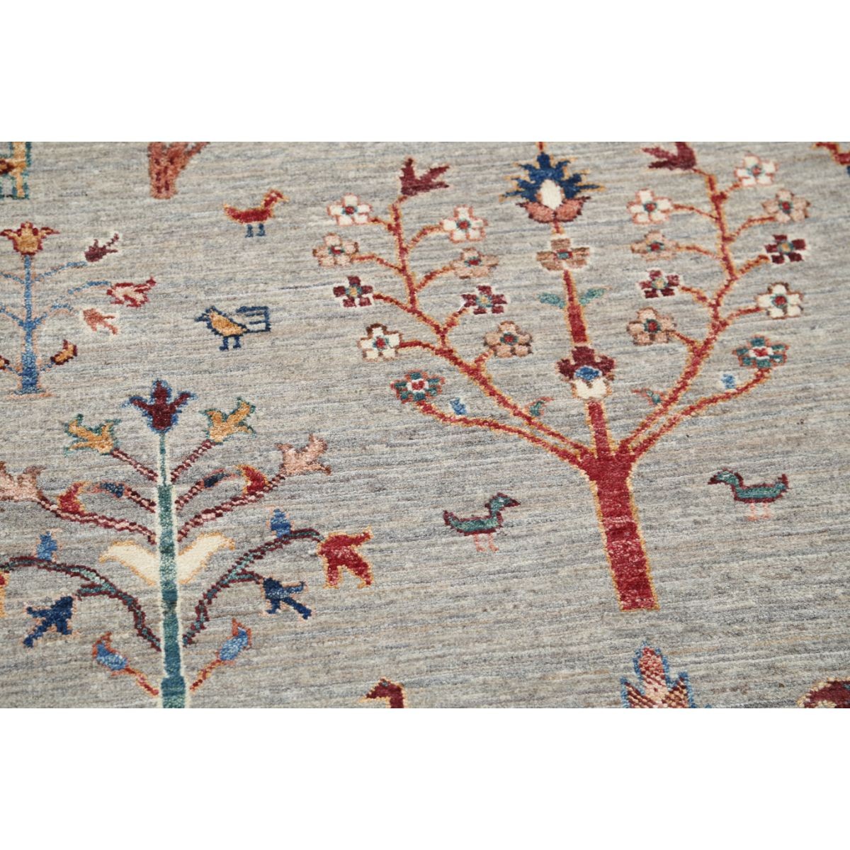 Sultani 5x7 Handmade Double Knotted Washable Wool Rug - Colorful