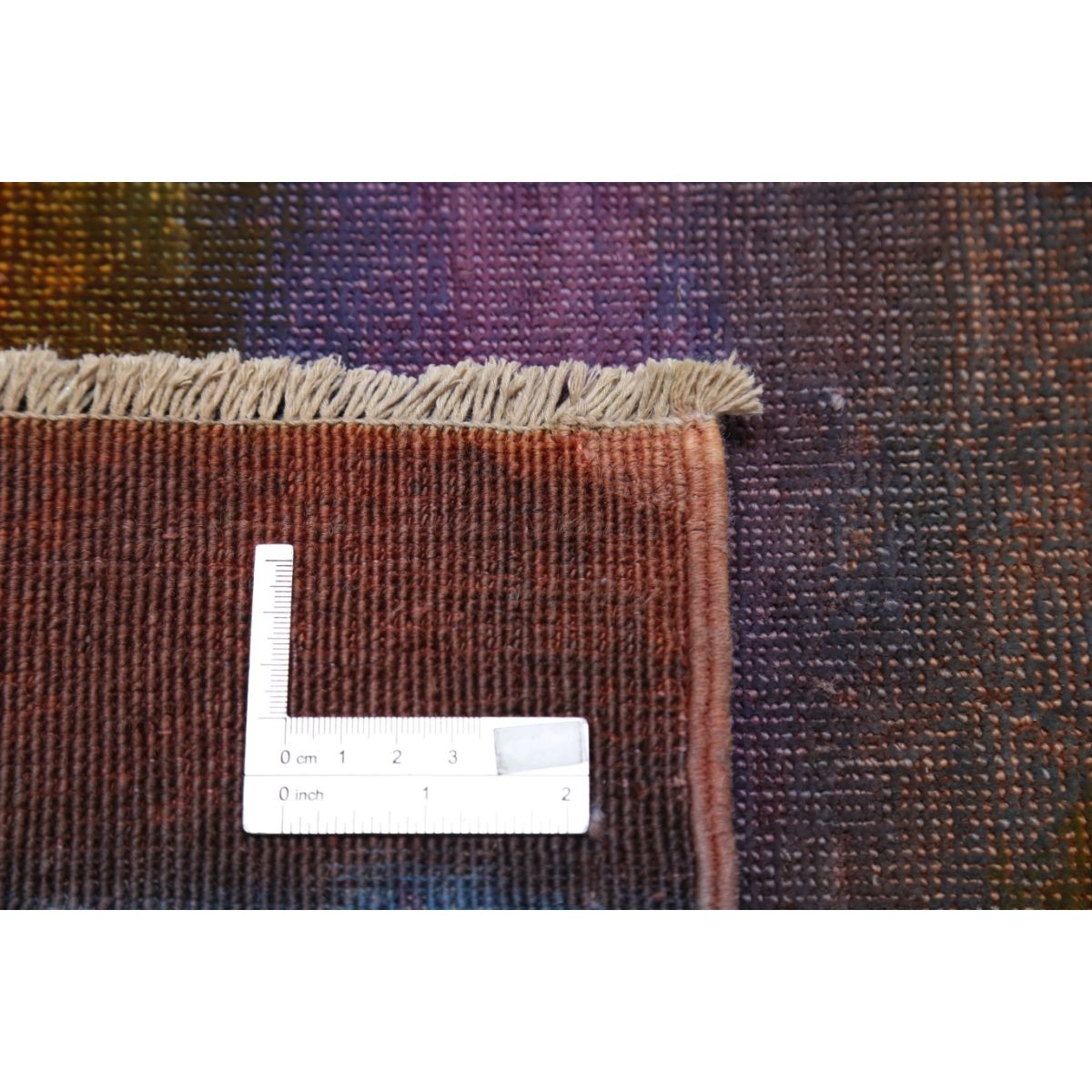 Overdye 6x9 Handmade Double Knotted Washable Wool Rug - Monochormatic
