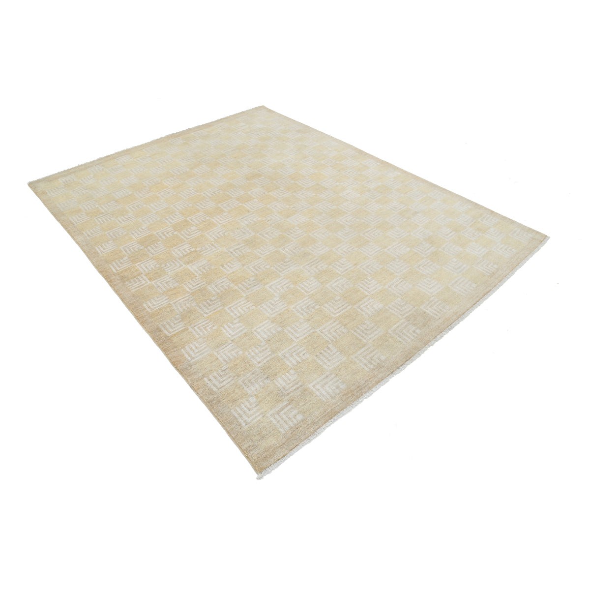 Modcar 6x8 Handmade Double Knotted Washable Wool Rug - Colorful