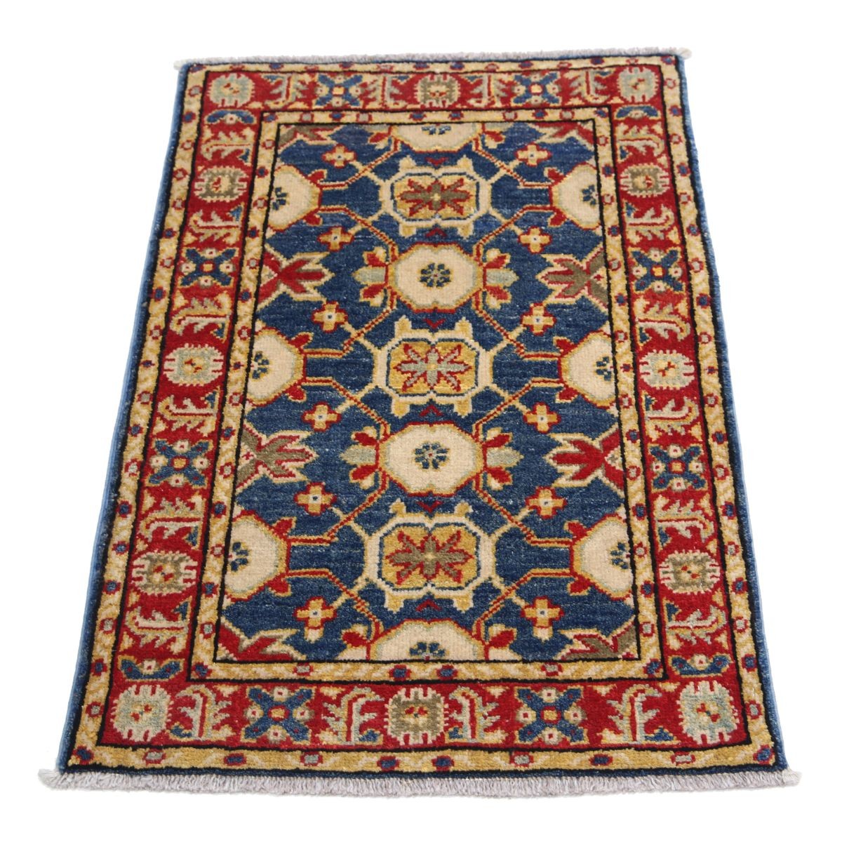 Revival 2x3 Handmade Double Knotted Washable Wool Rug - Colorful