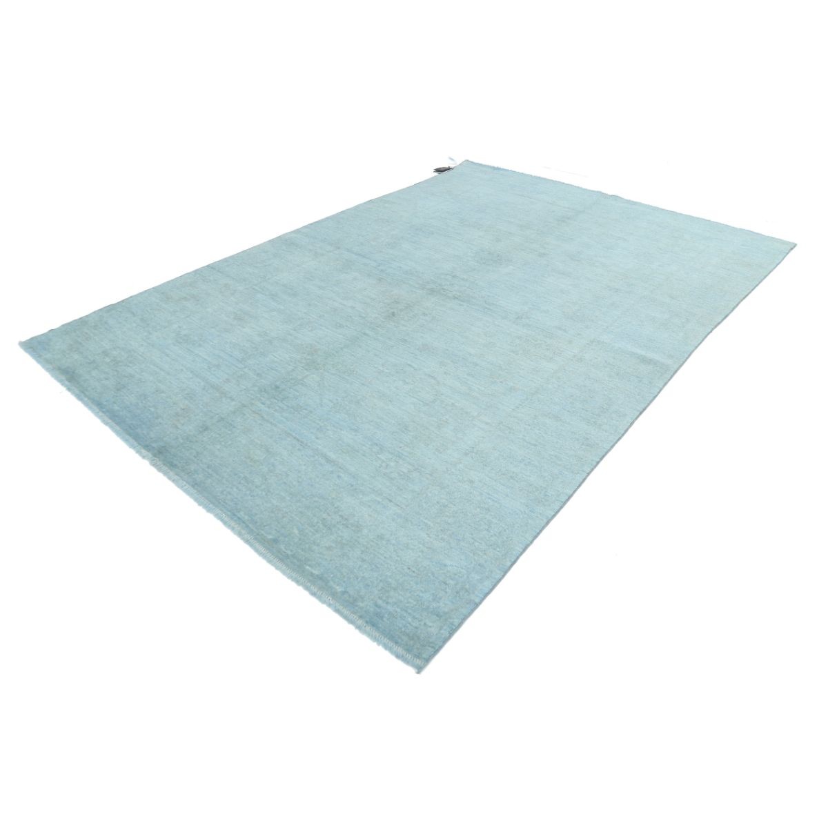 Overdye 7x10 Handmade Double Knotted Washable Wool Rug - Monochormatic