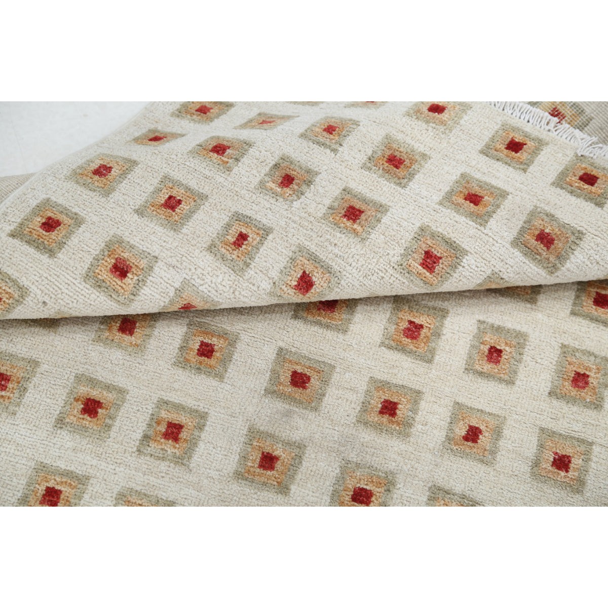 Modcar 3x5 Handmade Double Knotted Washable Wool Rug - Colorful