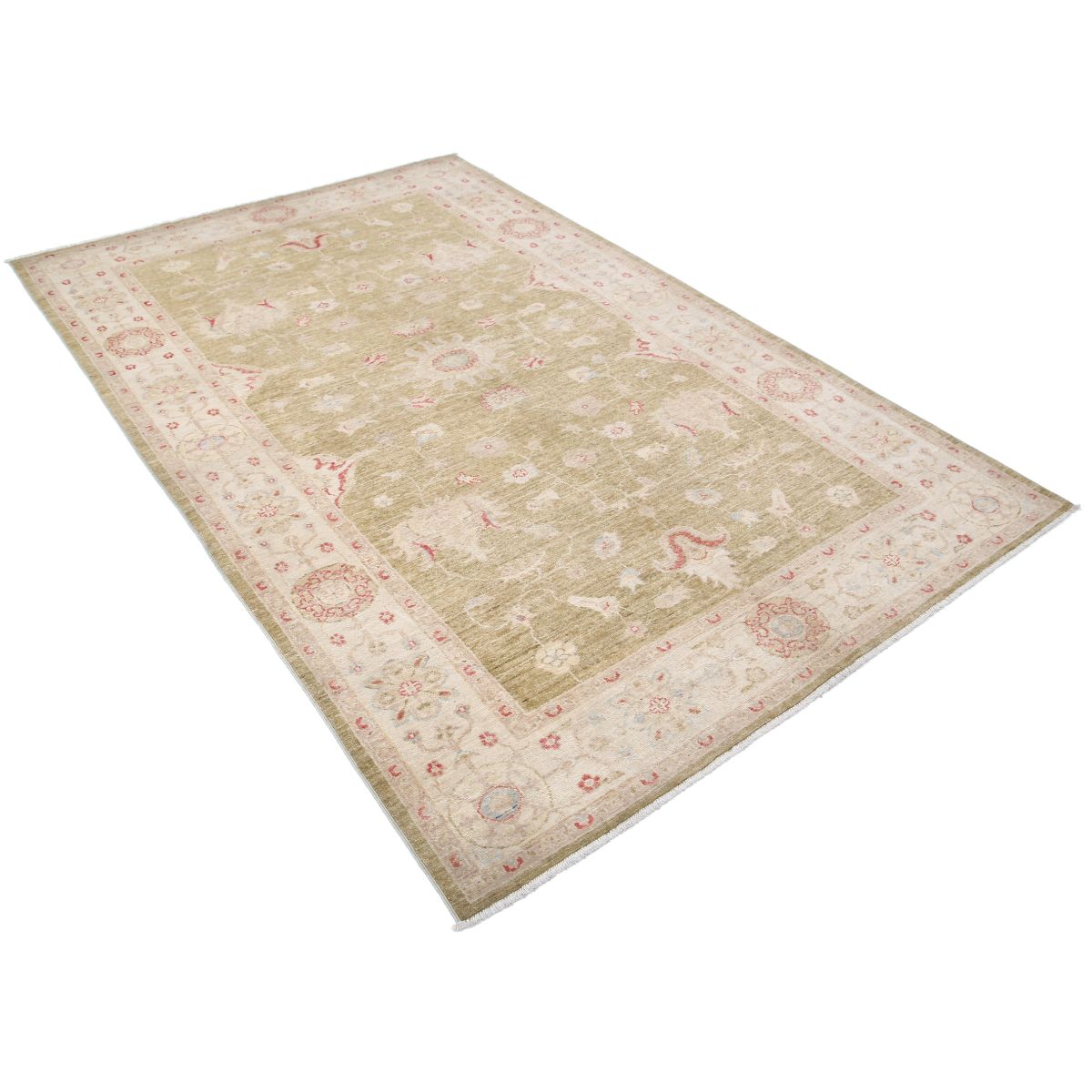 Serenity 5x8 Handmade Double Knotted Washable Wool Rug - Soft Hues