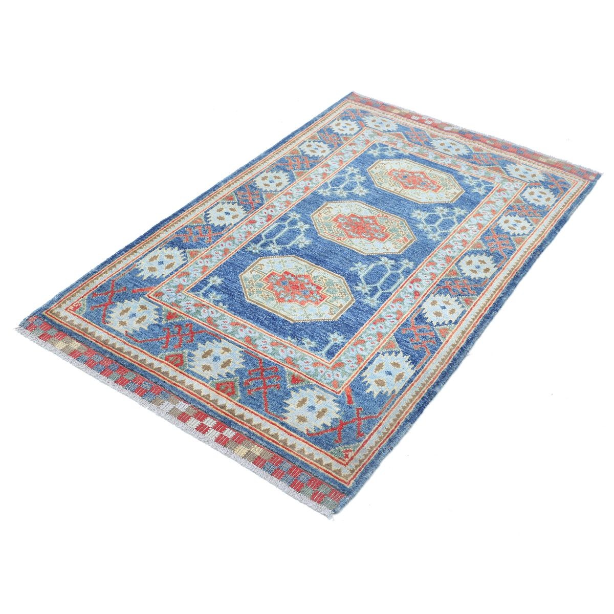 Revival 3x5 Handmade Double Knotted Washable Wool Rug - Colorful
