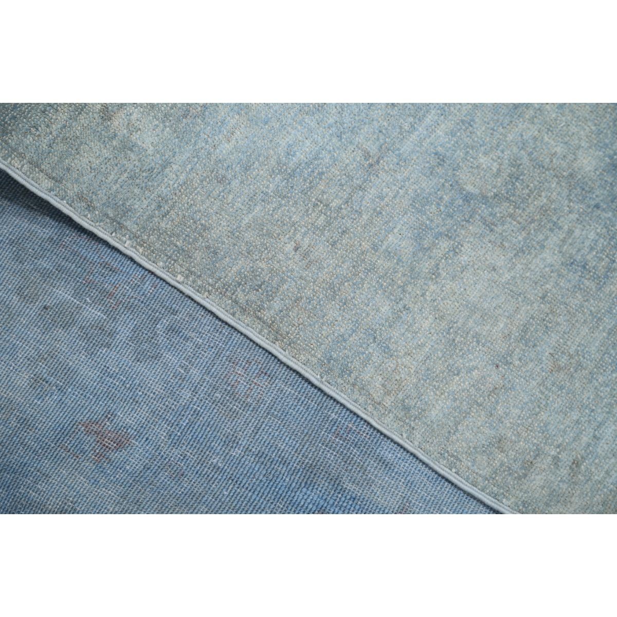 Overdye 8x10 Handmade Double Knotted Washable Wool Rug - Monochormatic