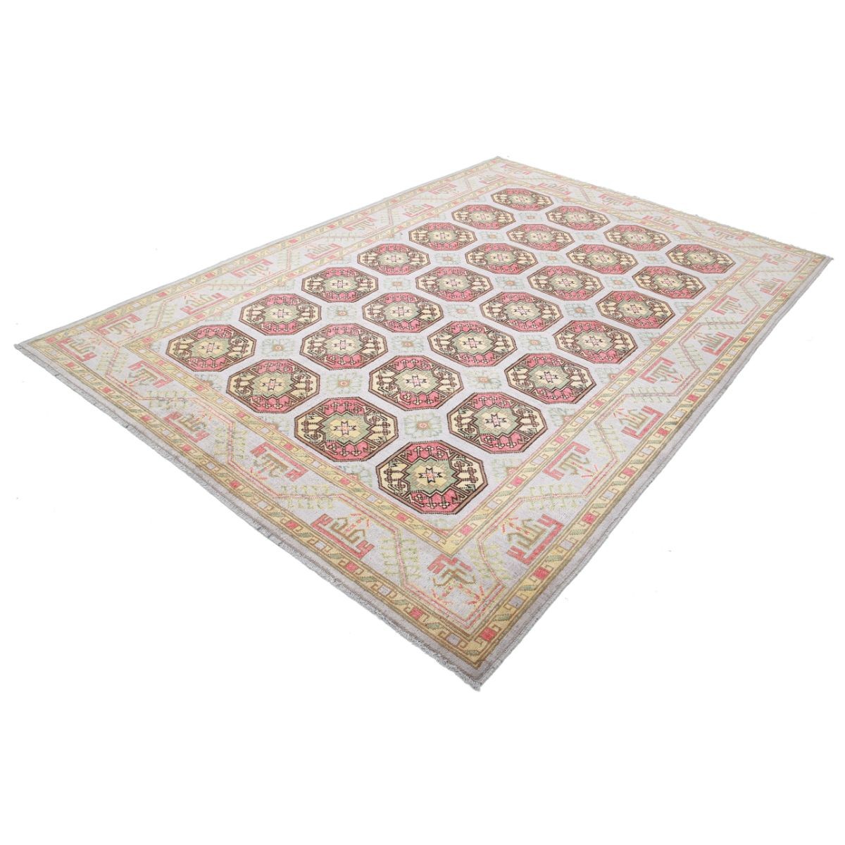 Revival 7x10 Handmade Double Knotted Washable Wool Rug - Colorful