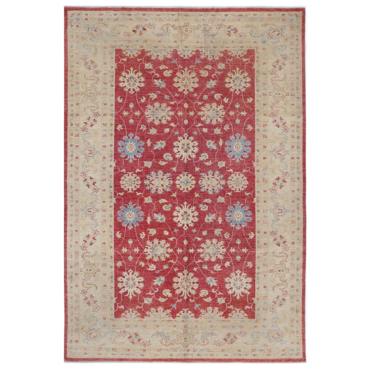 Ziegler 6x10 Hand-Knotted Washable Wool Rug - Colorful