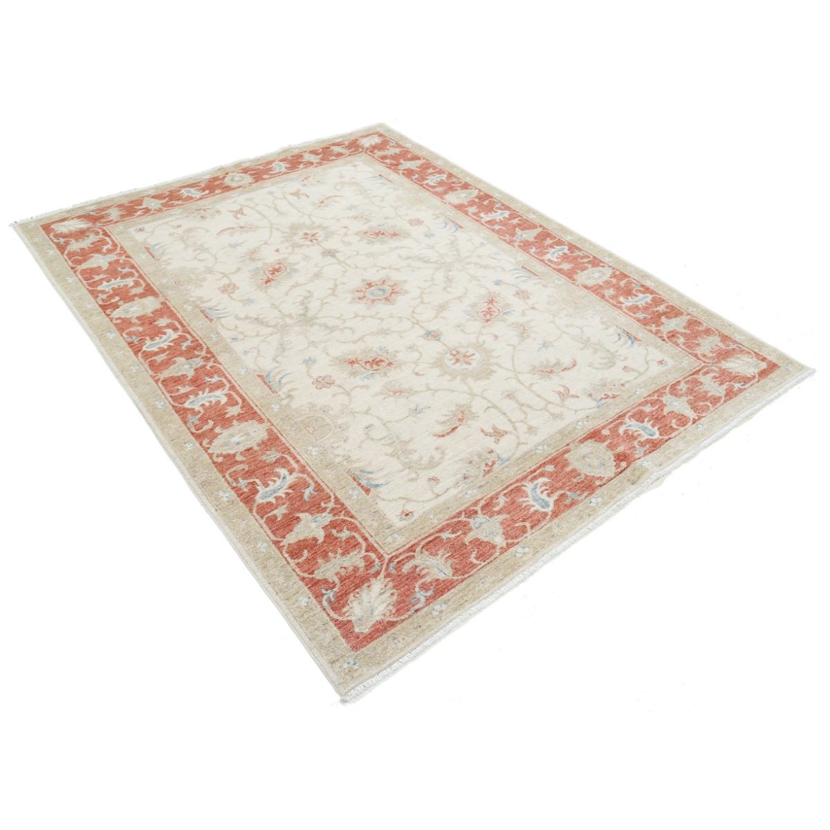Ziegler 6x8 Handmade Double Knotted Washable Wool Rug - Colorful