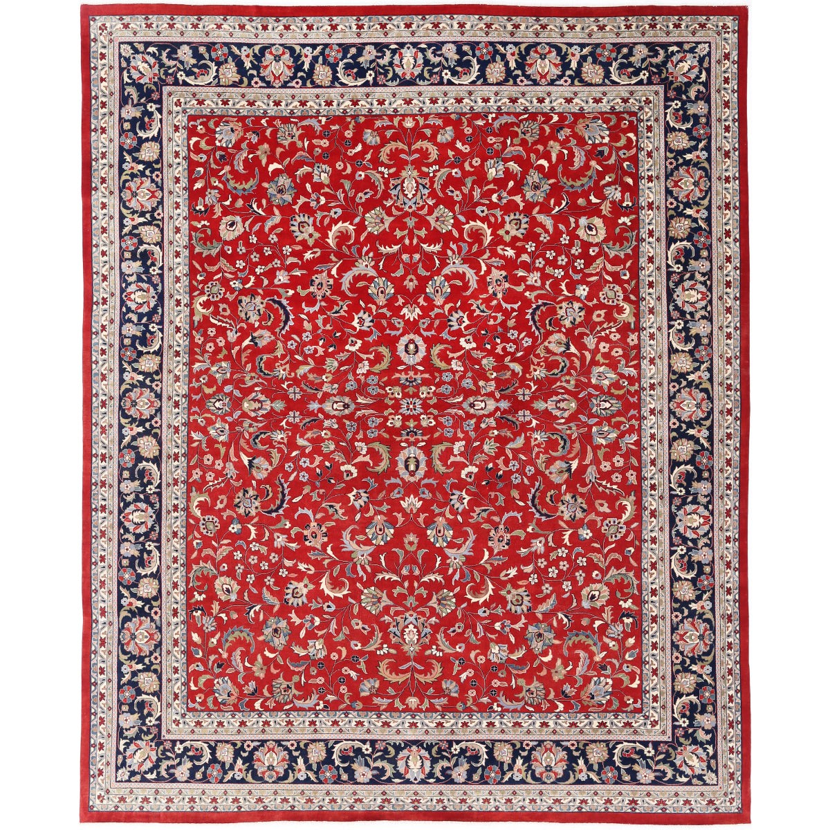Heritage 12x15 Handmade Double Knotted Washable Wool Rug - Colorful