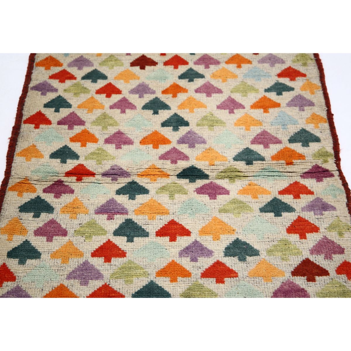 Revival 3x4 Handmade Double Knotted Washable Wool Rug - Colorful