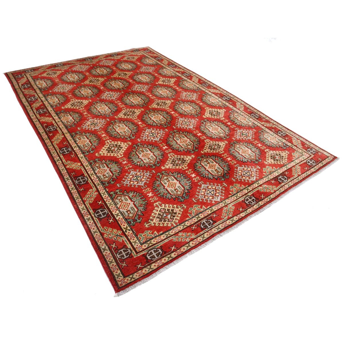 Revival 7x10 Handmade Double Knotted Washable Wool Rug - Colorful