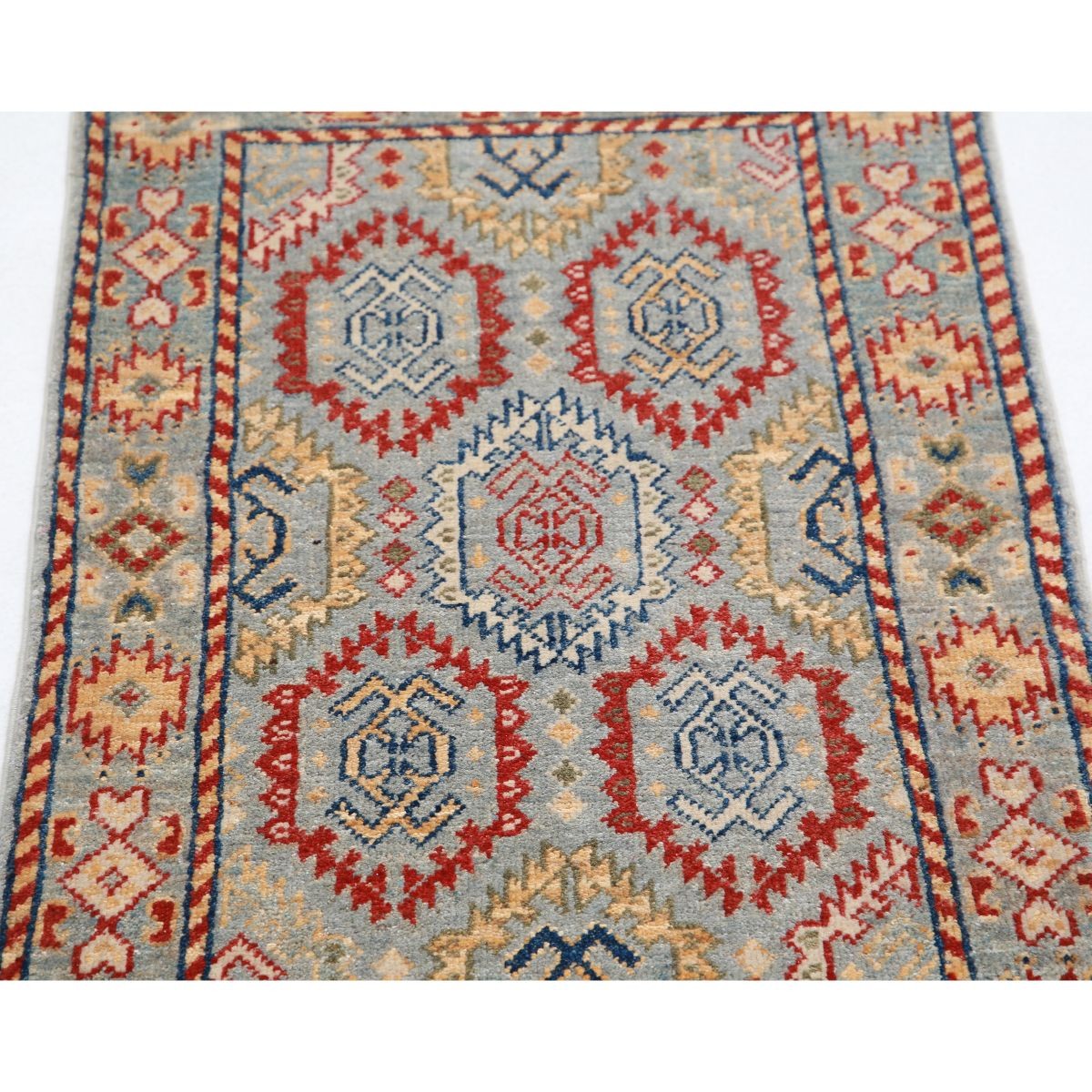 Revival 2x3 Handmade Double Knotted Washable Wool Rug - Colorful