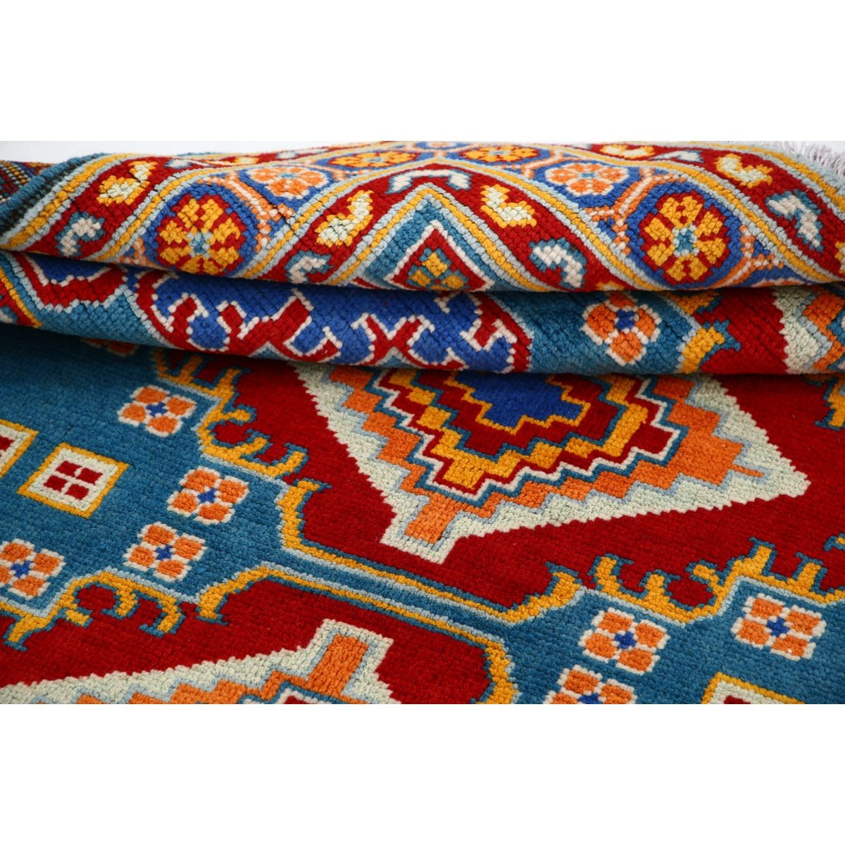 Revival 5x7 Handmade Double Knotted Washable Wool Rug - Colorful