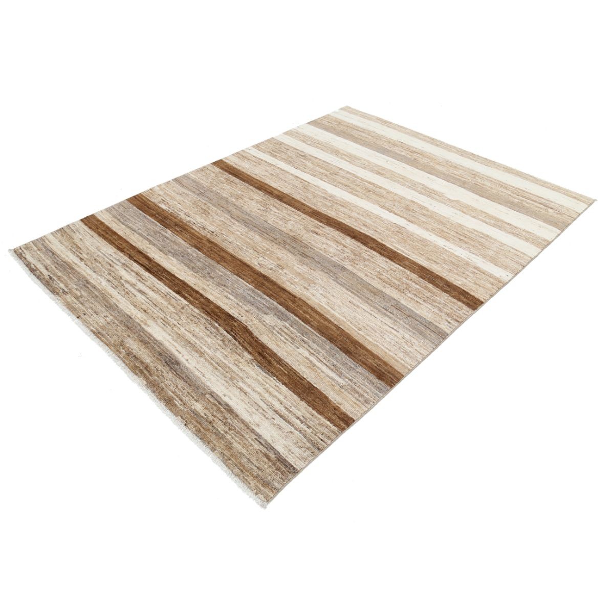 Modcar 6x8 Handmade Double Knotted Washable Wool Rug - Colorful