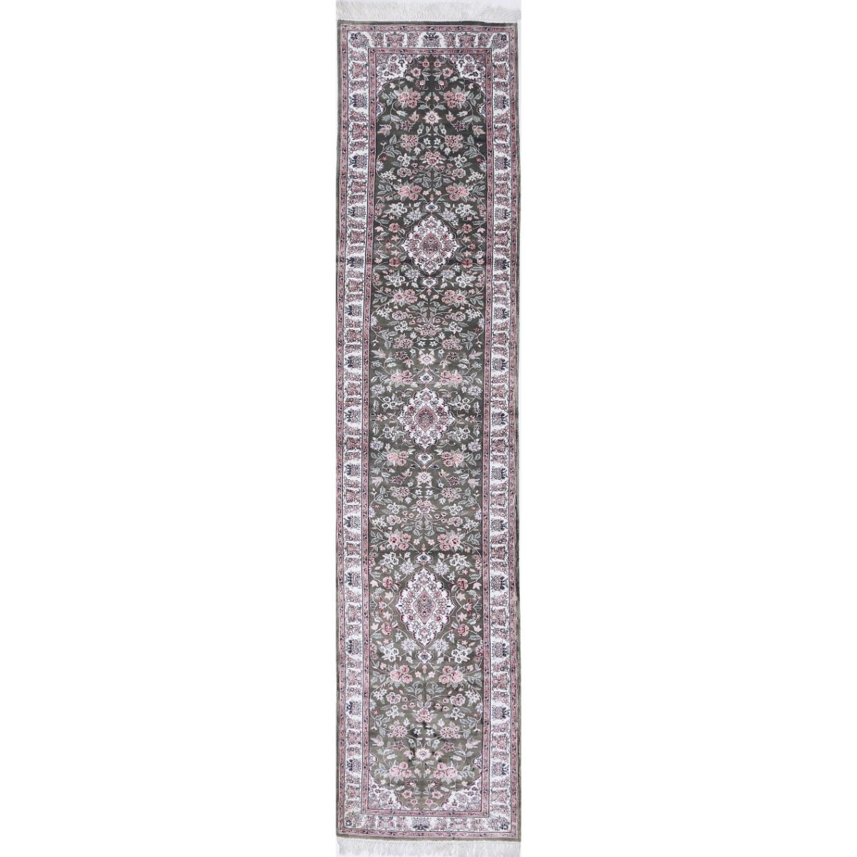 Legacy 2x14 Handmade Double Knotted Washable Art Silk Runner - Colorful