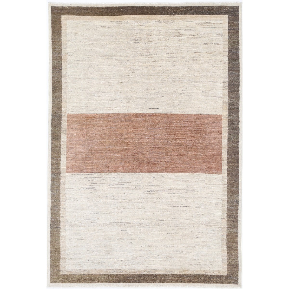 Modcar 6x9 Handmade Double Knotted Washable Wool Rug - Colorful