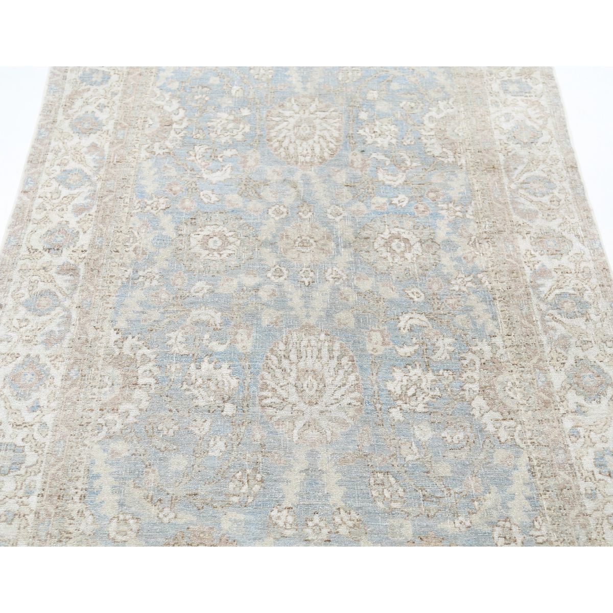 Serenity 4x6 Handmade Double Knotted Washable Wool Rug - Soft Hues