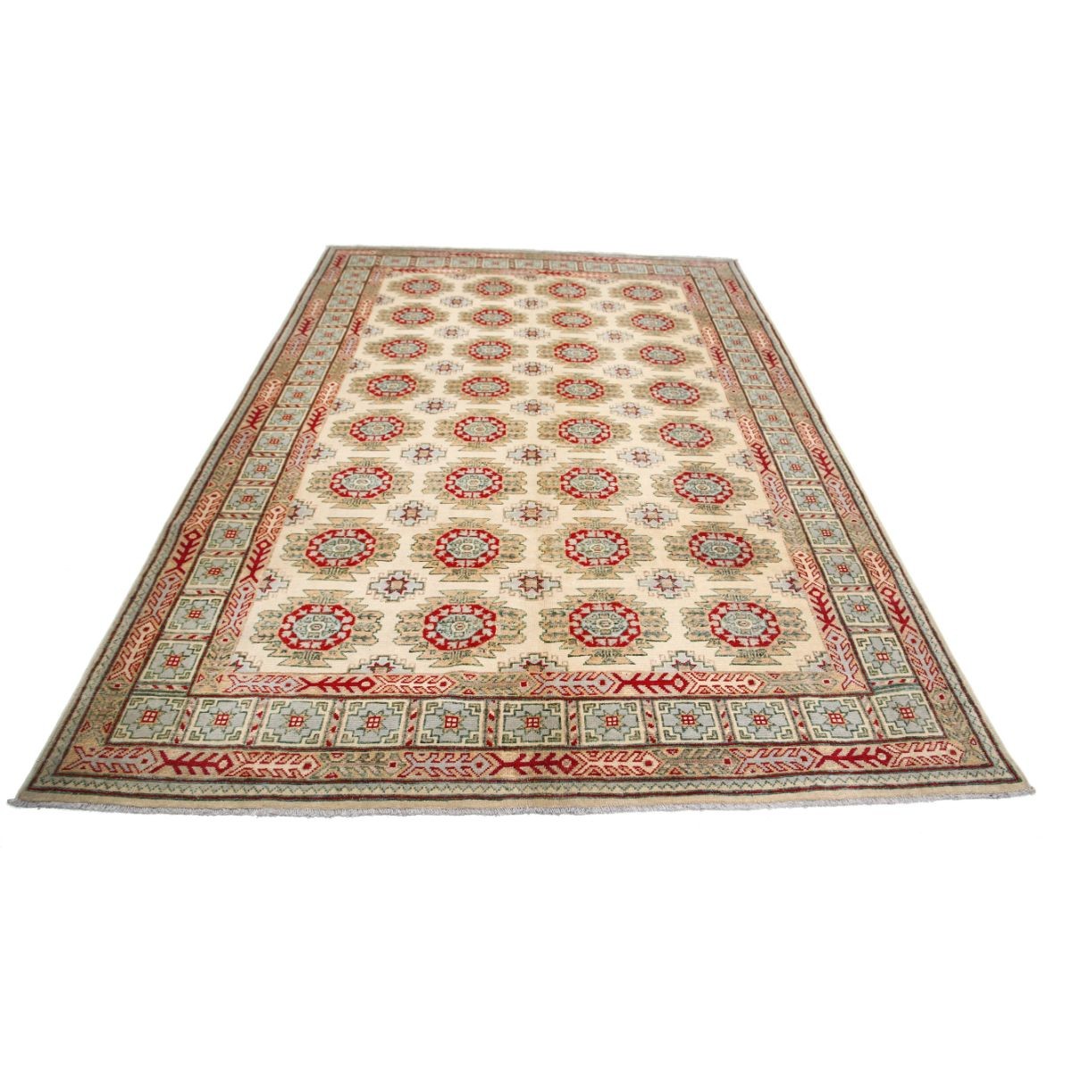 Revival 7x10 Handmade Double Knotted Washable Wool Rug - Colorful