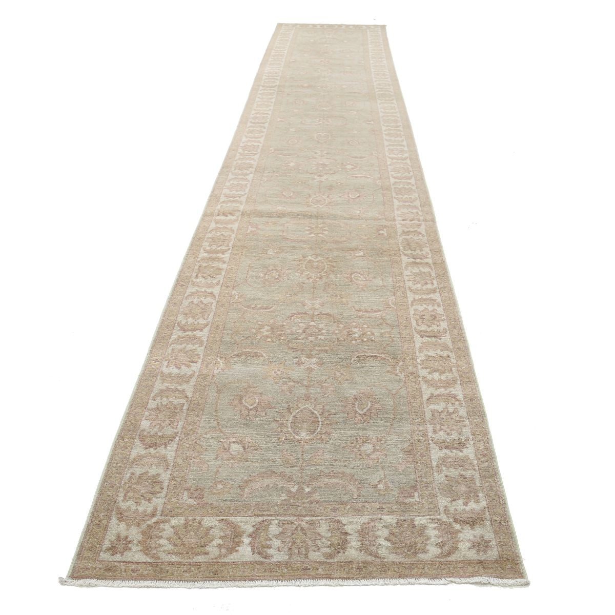 Serenity 3x20 Handmade Double Knotted Washable Wool Runner - Soft Hues