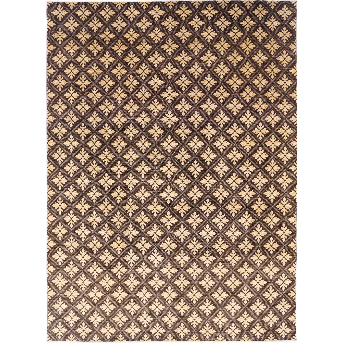 Modcar 10x14 Handmade Double Knotted Washable Wool Rug - Colorful