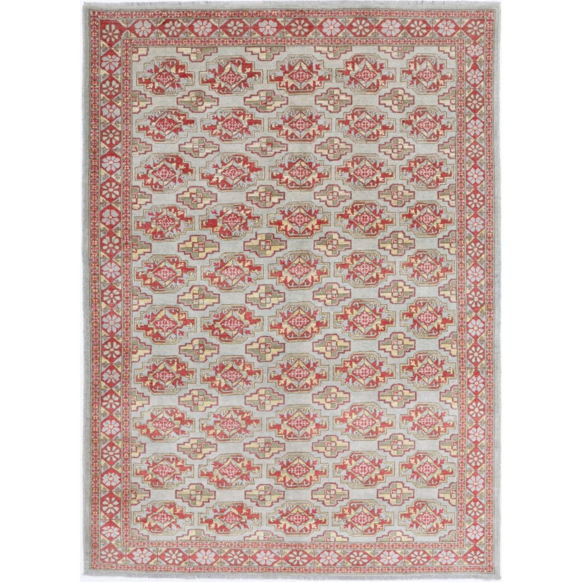 Revival 6x8 Handmade Double Knotted Washable Wool Rug - Colorful