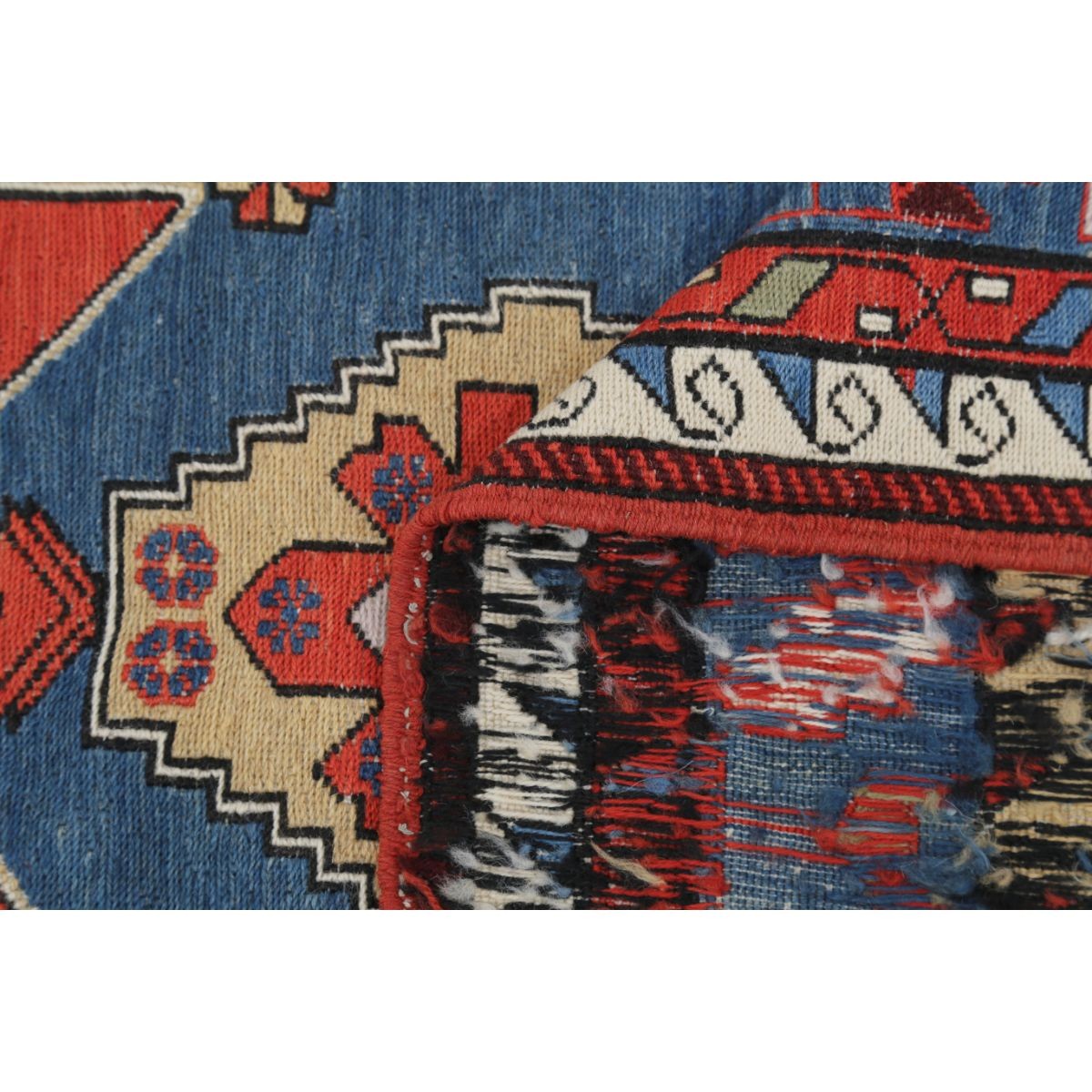 Sumak 4x7 Hand Woven Washable Wool Rug - Colorful