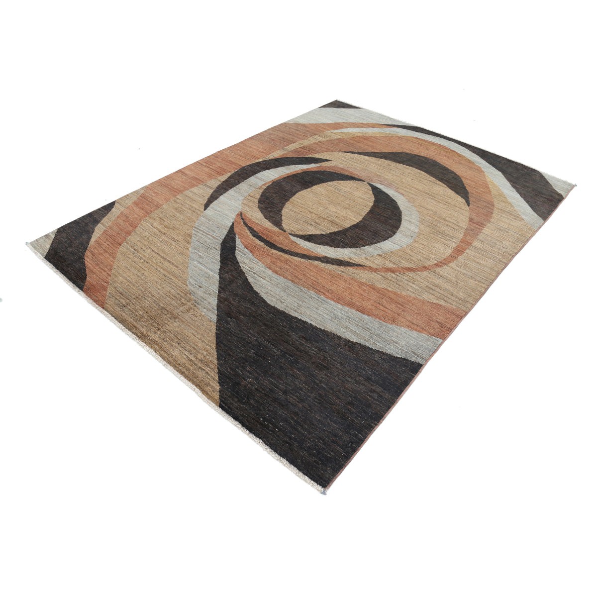 Modcar 6x8 Handmade Double Knotted Washable Wool Rug - Colorful