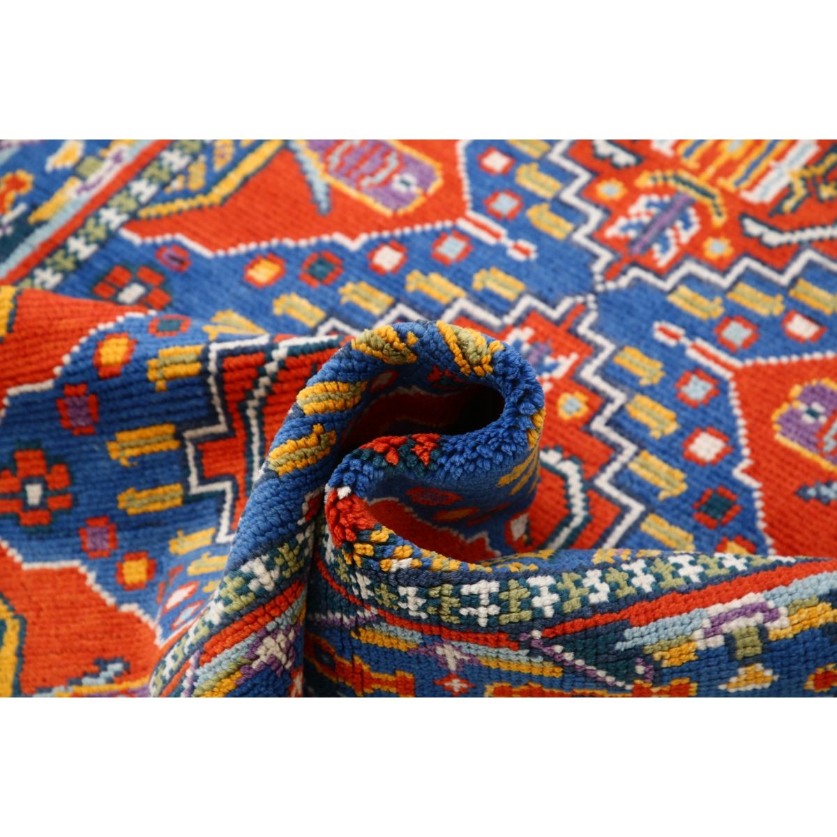 Revival 3x5 Handmade Double Knotted Washable Wool Rug - Colorful