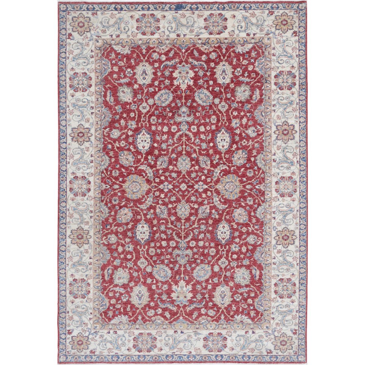 Ziegler 7x10 Handmade Double Knotted Washable Wool Rug - Colorful