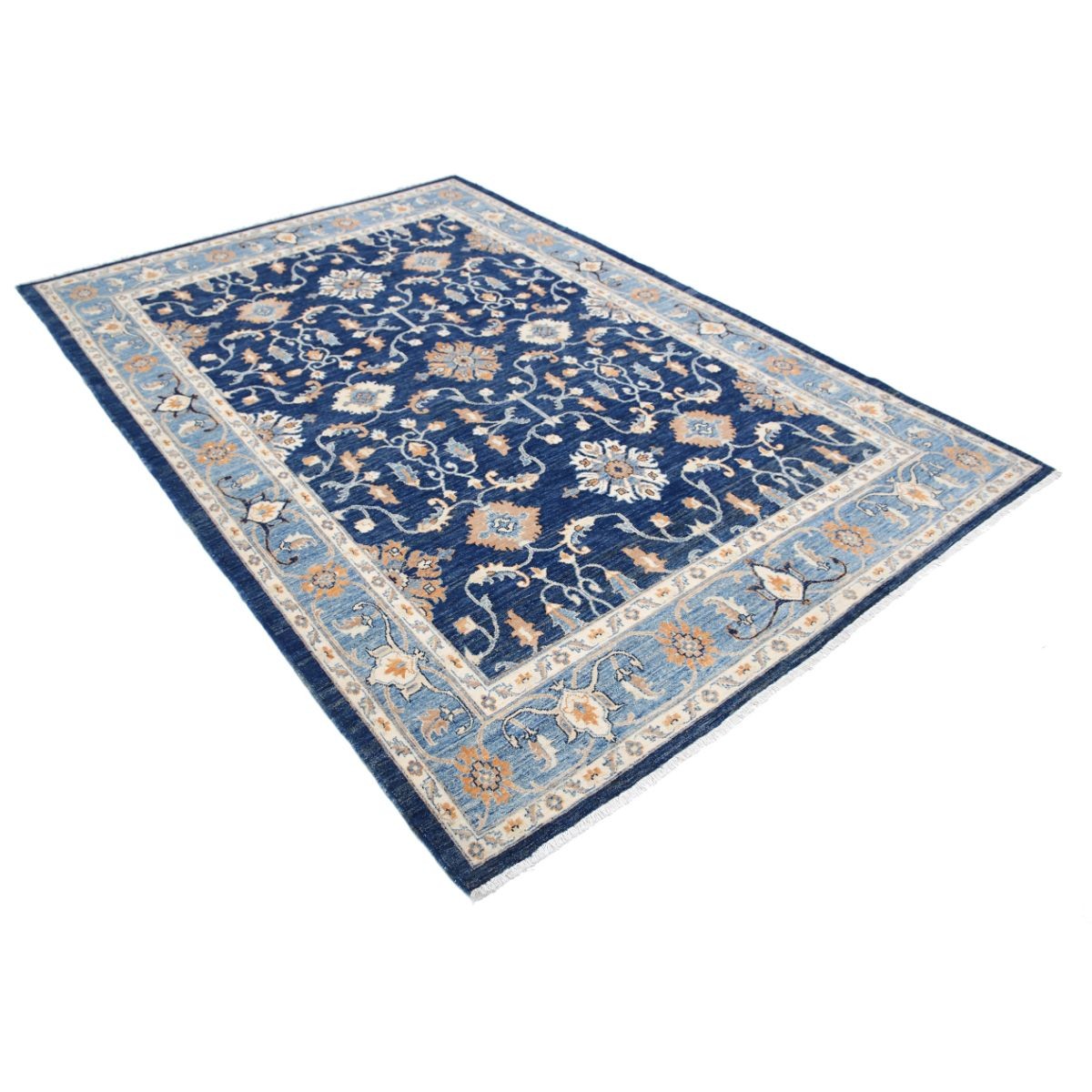 Ziegler 6x9 Handmade Double Knotted Washable Wool Rug - Colorful