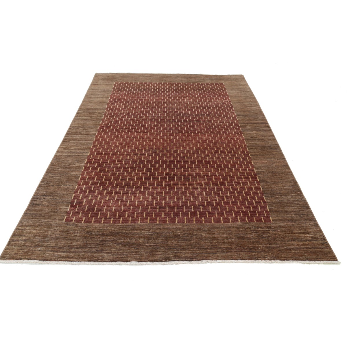 Modcar 6x9 Handmade Double Knotted Washable Wool Rug - Colorful