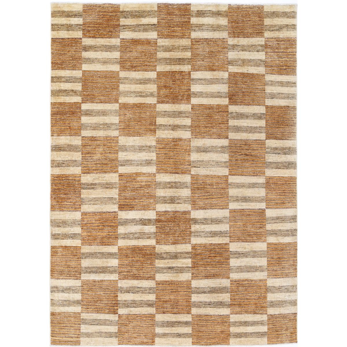 Modcar 5x8 Handmade Double Knotted Washable Wool Rug - Colorful