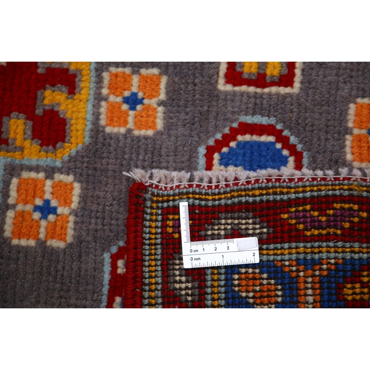 Revival 5x7 Handmade Double Knotted Washable Wool Rug - Colorful