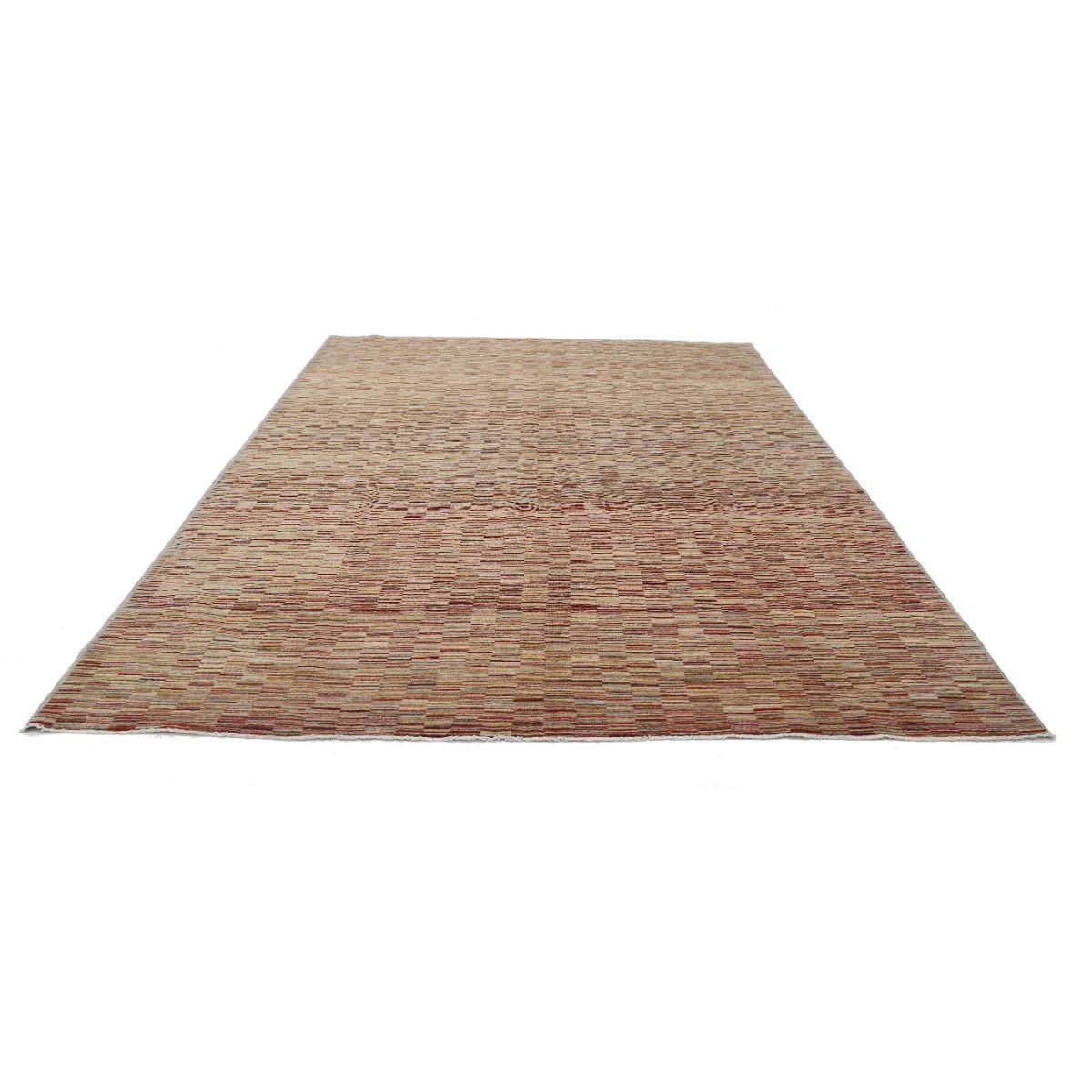 Modcar 8x11 Handmade Double Knotted Washable Wool Rug - Colorful