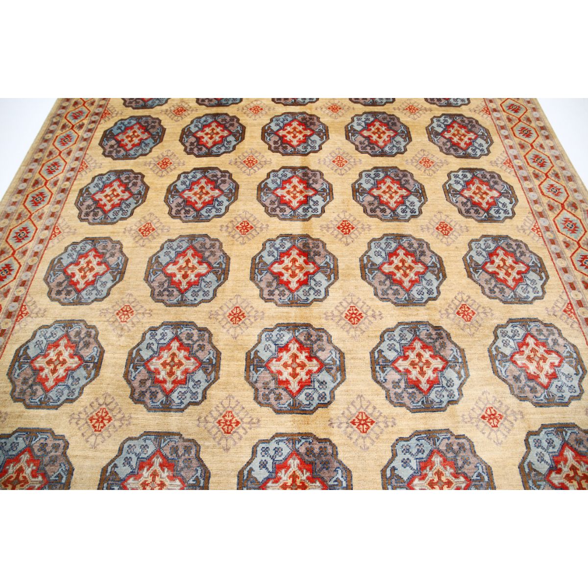 Revival 8x10 Handmade Double Knotted Washable Wool Rug - Colorful