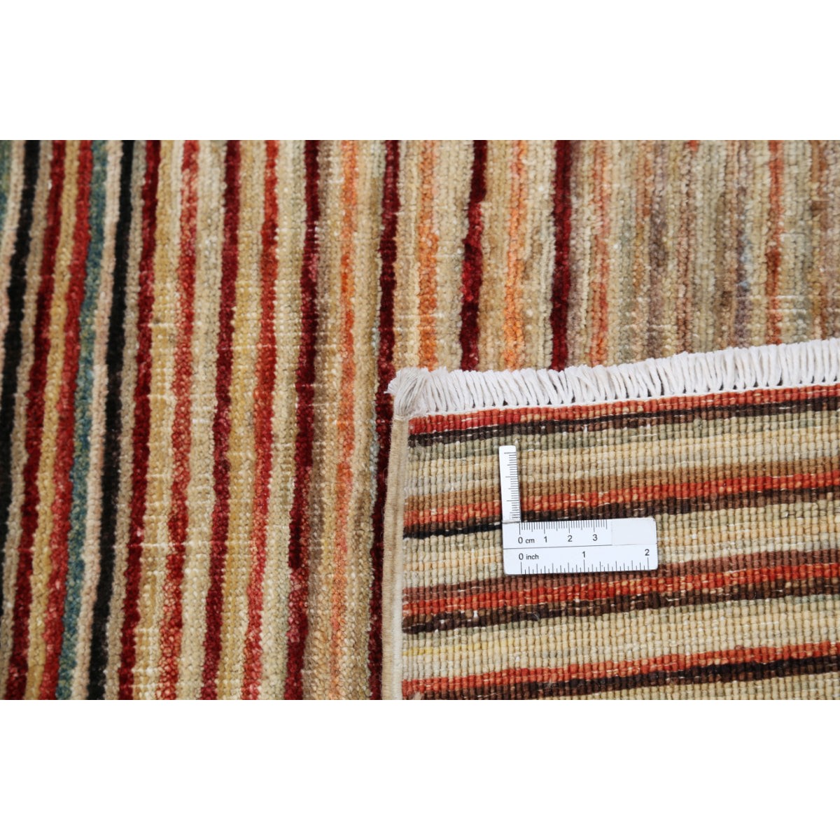 Modcar 7x8 Handmade Double Knotted Washable Wool Rug - Colorful