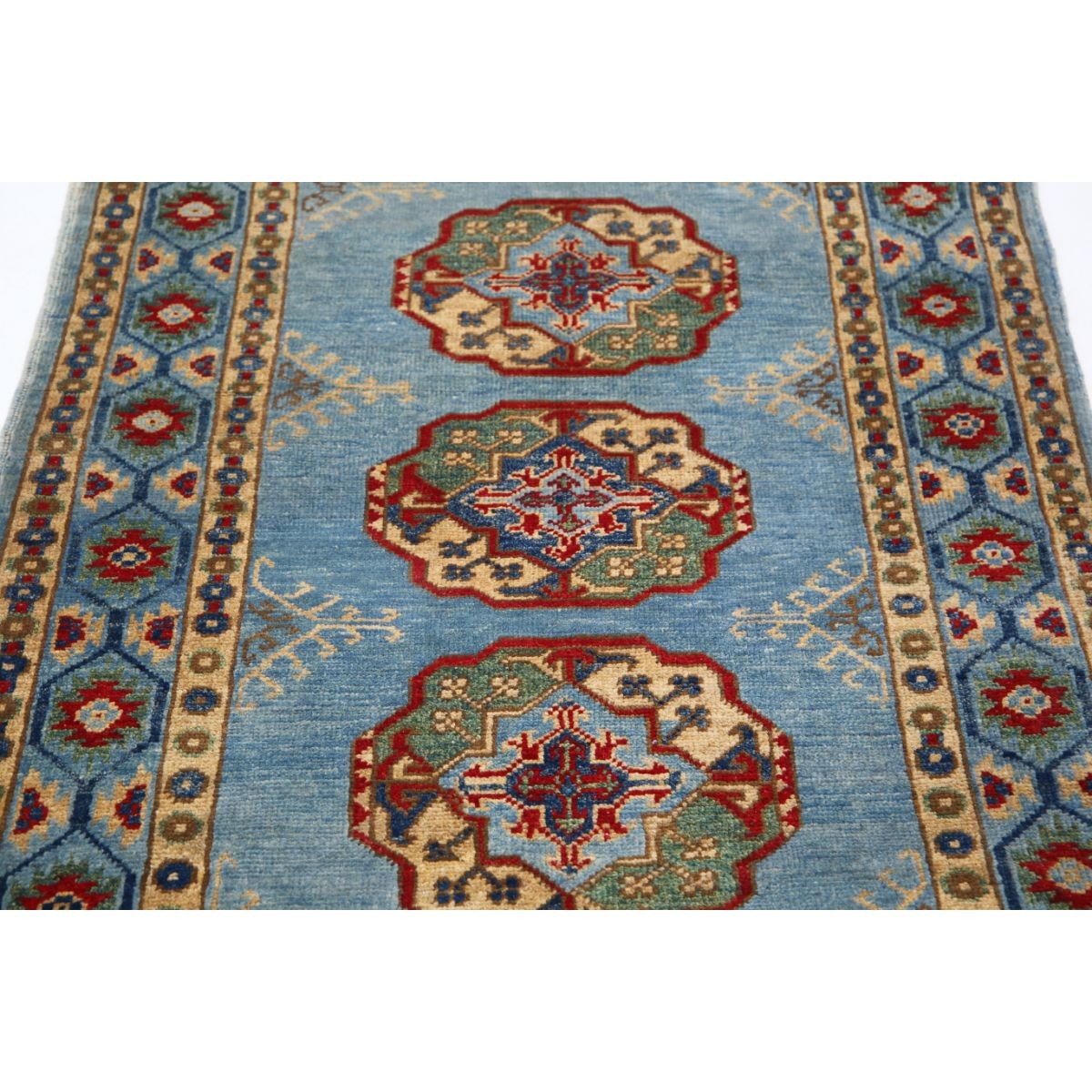 Revival 3x5 Handmade Double Knotted Washable Wool Rug - Colorful