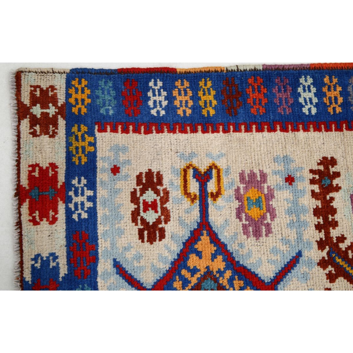 Revival 3x5 Handmade Double Knotted Washable Wool Rug - Colorful