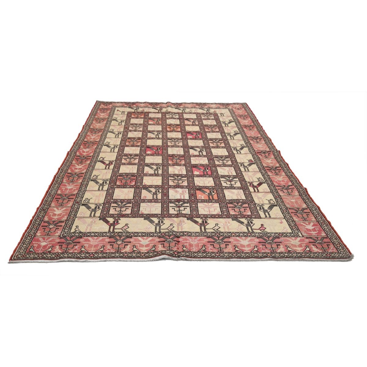 Silki 6x10 Hand Woven Washable Silk Rug - Colorful