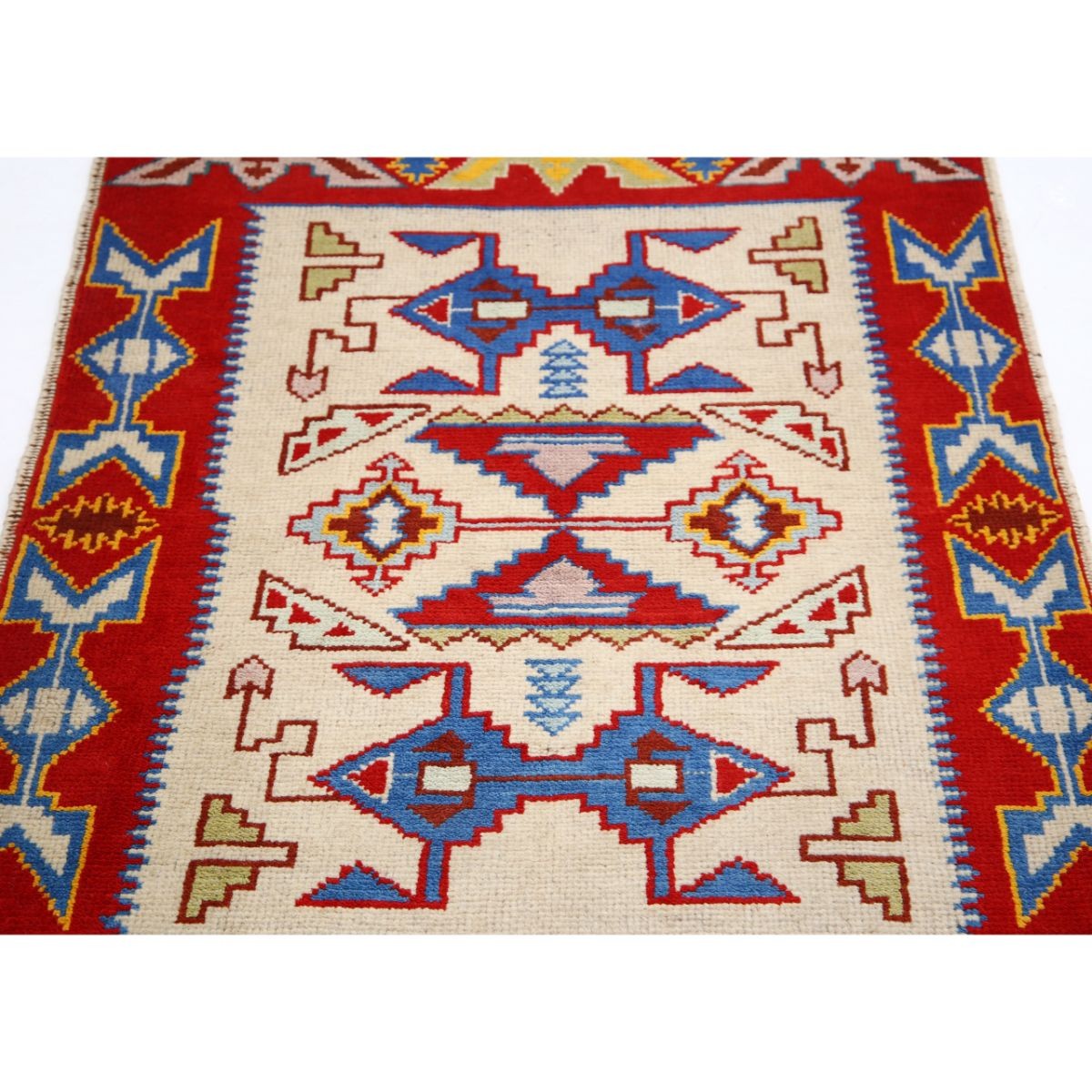 Revival 3x5 Handmade Double Knotted Washable Wool Rug - Colorful