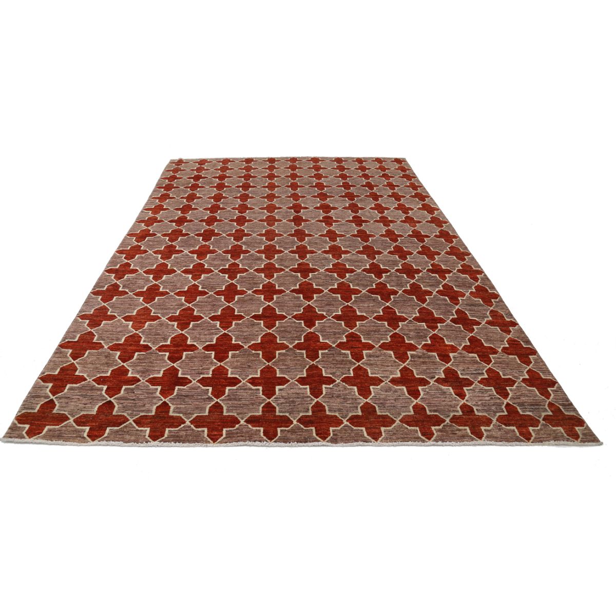 Modcar 7x10 Handmade Double Knotted Washable Wool Rug - Colorful