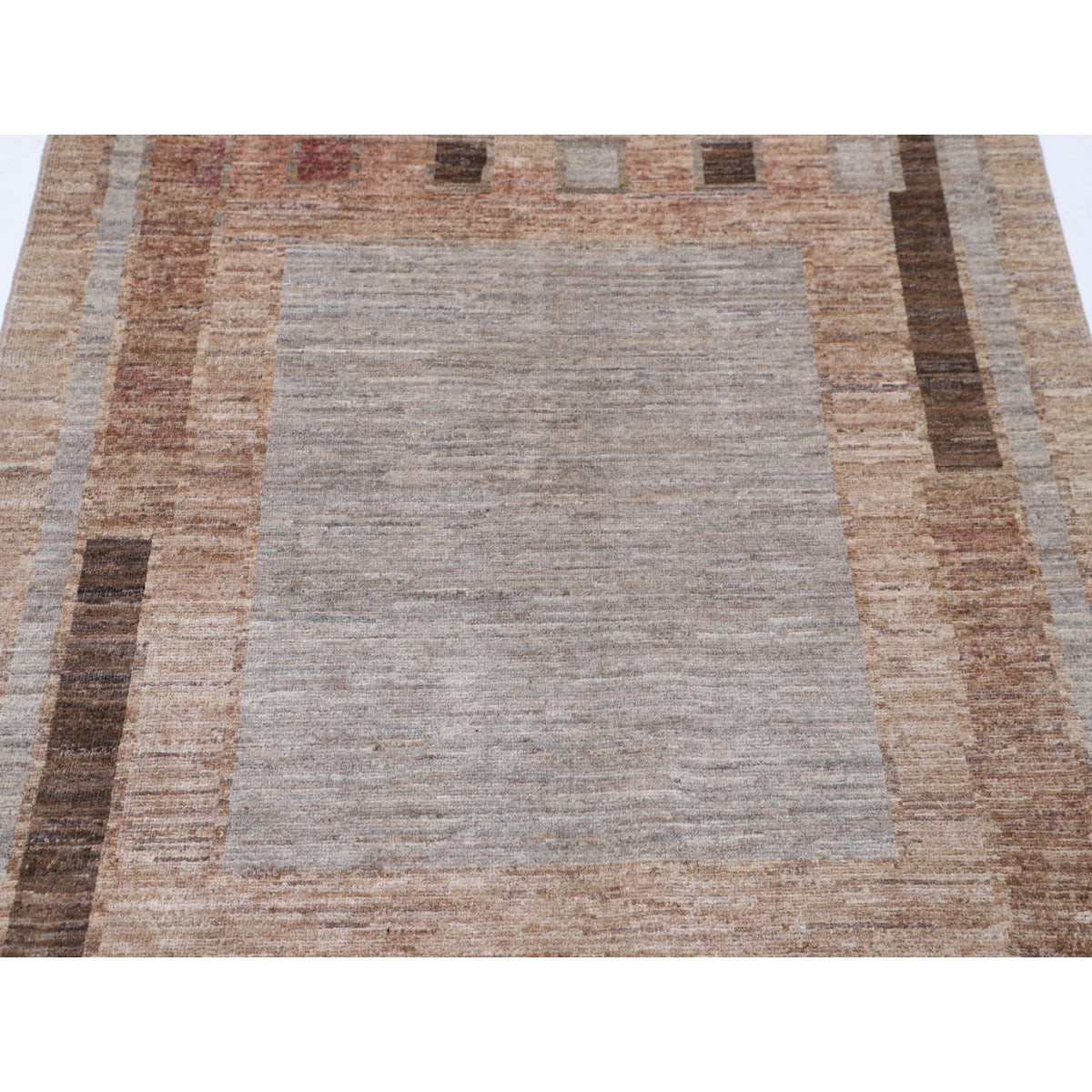 Modcar 4x6 Handmade Double Knotted Washable Wool Rug - Colorful