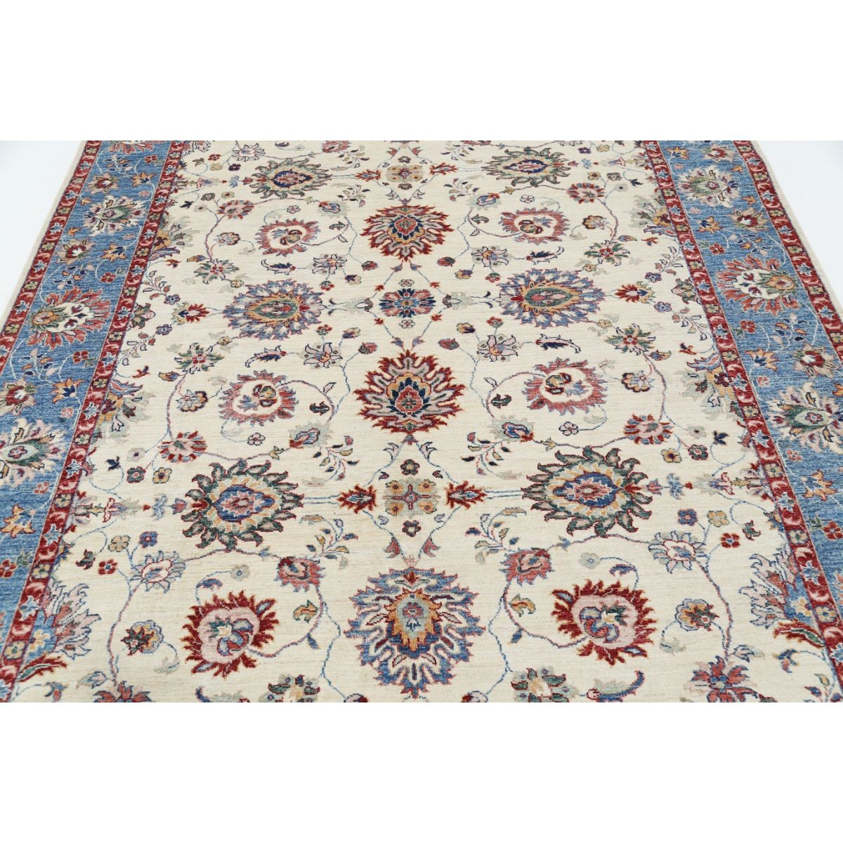 Ziegler 7x9 Handmade Double Knotted Washable Wool Rug - Colorful