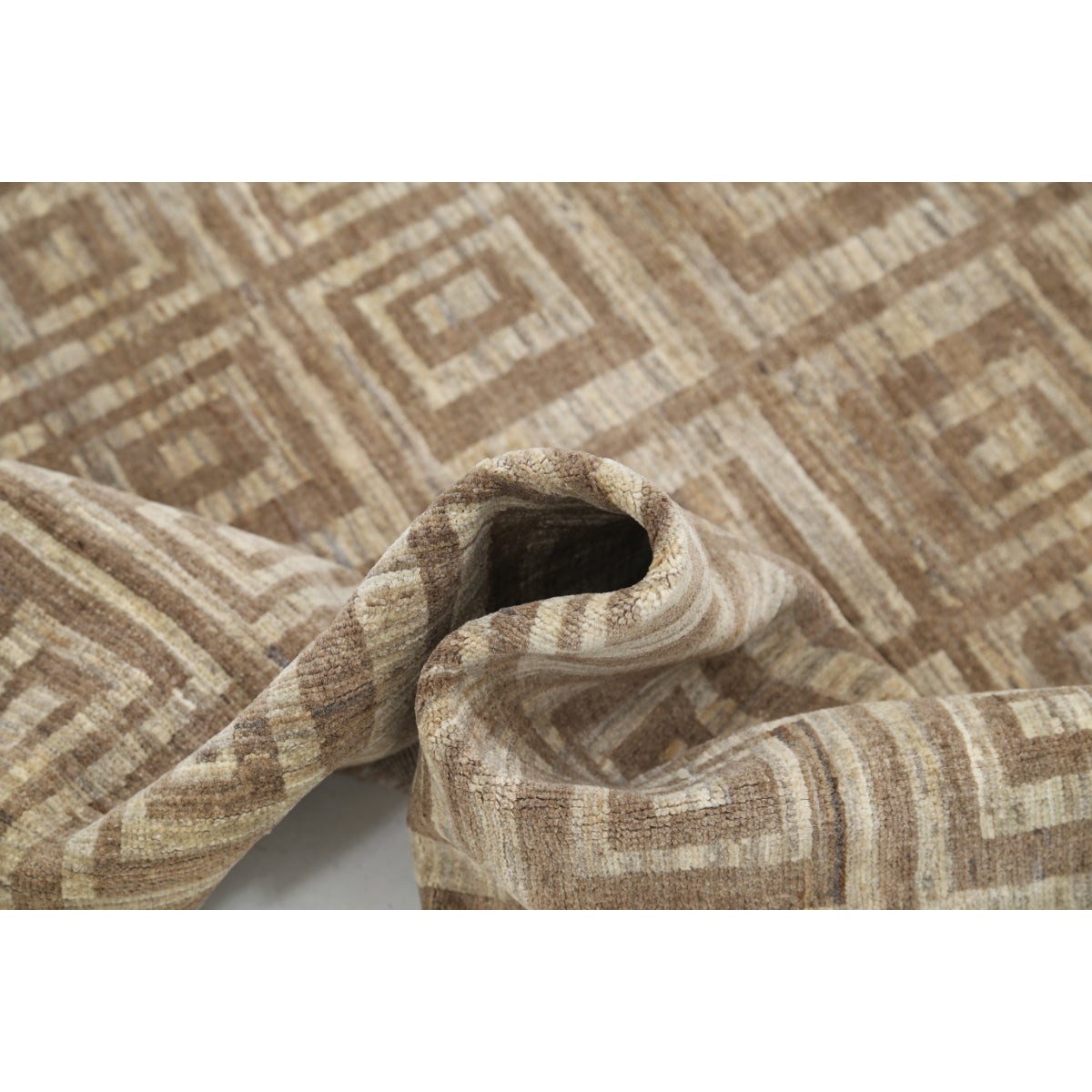 Modcar 4x7 Handmade Double Knotted Washable Wool Rug - Colorful