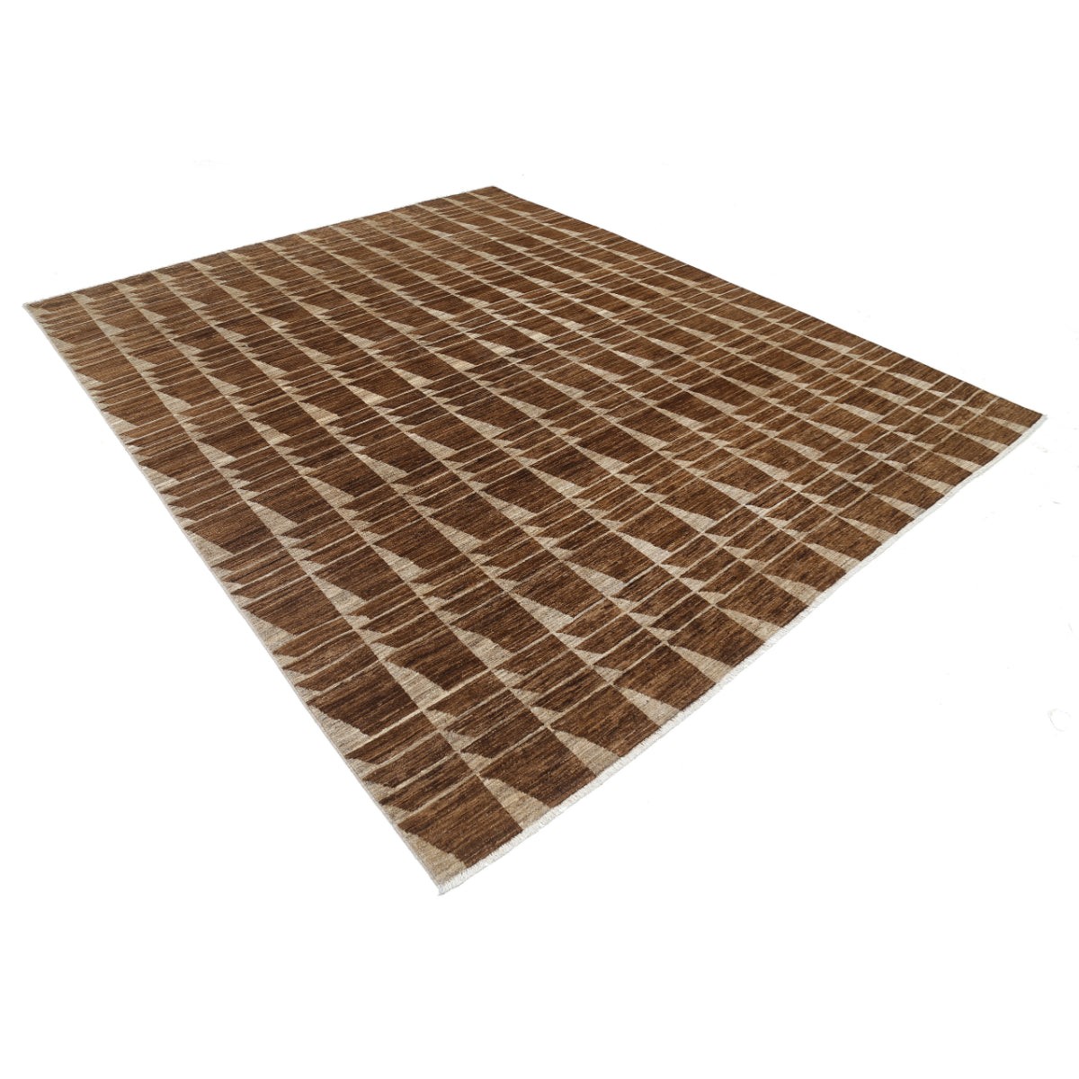 Modcar 8x10 Handmade Double Knotted Washable Wool Rug - Colorful