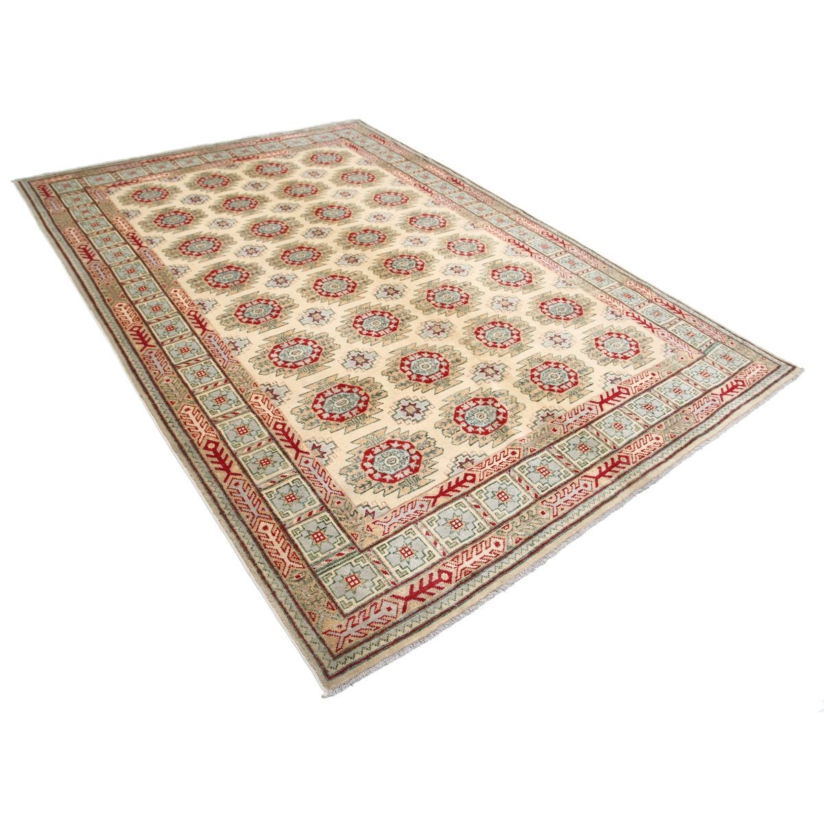 Revival 7x10 Handmade Double Knotted Washable Wool Rug - Colorful
